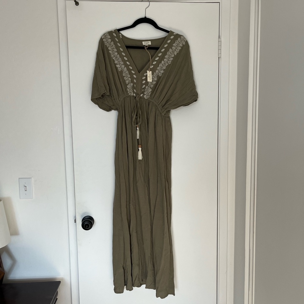 NWT Olive Green Maxi Dress